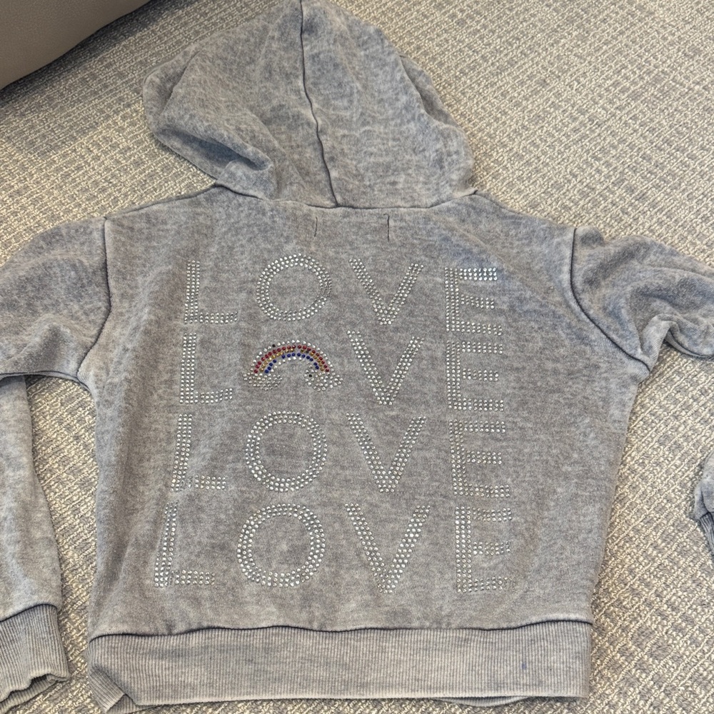 Play Six - Super Soft Kids Hoodie with jewelled “Love” on the back